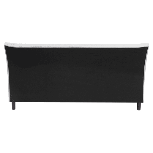 Cama Tecido SAVERNE 160 x 200 cm Cinzento claro