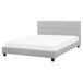 Beliani Cama Poliéster LA ROCHELLE 170x218 Beliani Cama Poliéster LA ROCHELLE 170x218 Gris Claro