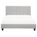 Beliani Cama Poliéster LA ROCHELLE 170x218 Beliani Cama Poliéster LA ROCHELLE 170x218 Gris Claro