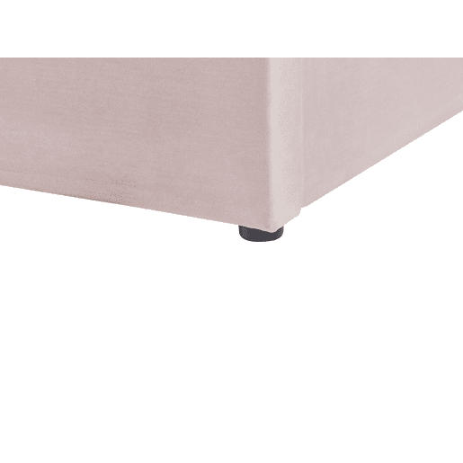 Cama baú Veludo LUBBON 160 x 200 cm Rosa pastel Rosa