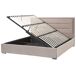 Beliani Cama con almacenaje Terciopelo ROUEN Beliani Cama con almacenaje Terciopelo ROUEN Gris Oscuro