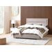 Beliani Cama con almacenaje Terciopelo ROUEN Beliani Cama con almacenaje Terciopelo ROUEN Gris Oscuro