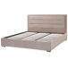 Beliani Cama con almacenaje Terciopelo ROUEN Beliani Cama con almacenaje Terciopelo ROUEN Gris Oscuro
