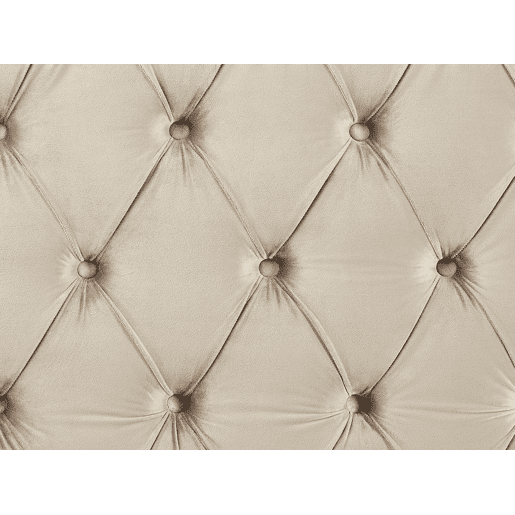 Cama Veludo AYETTE 140 x 200 cm Creme