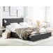 Beliani Cama con cajones Poliéster LA ROCHELLE 173x213 Beliani Cama con cajones Poliéster LA ROCHELLE 173x213 Gris Oscuro