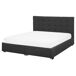 Beliani Cama con cajones Poliéster LA ROCHELLE 173x213 Beliani Cama con cajones Poliéster LA ROCHELLE 173x213 Gris Oscuro