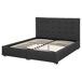 Beliani Cama con cajones Poliéster LA ROCHELLE 173x213 Beliani Cama con cajones Poliéster LA ROCHELLE 173x213 Gris Oscuro