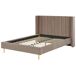 Beliani Cama Terciopelo VILLETTE 166x220 Beliani Cama Terciopelo VILLETTE 166x220 Gris Oscuro