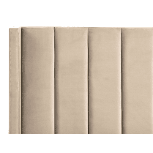 Cama Veludo VILLETTE 180 x 200 cm Creme