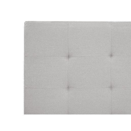 Cama com gavetas de arrumação Tecido LA ROCHELLE 180 x 200 cm Cinzento claro