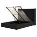 Beliani Cama con almacenaje Terciopelo LUBBON 190x217 Beliani Cama con almacenaje Terciopelo LUBBON 190x217 Negro
