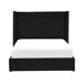 Beliani Cama con almacenaje Terciopelo LUBBON 190x217 Beliani Cama con almacenaje Terciopelo LUBBON 190x217 Negro