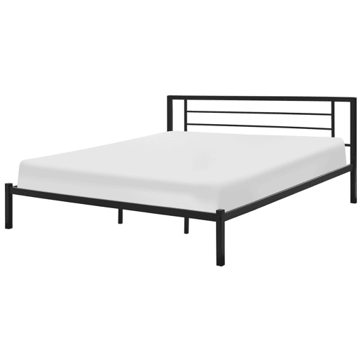 Cama Metal CUSSET 180 x 200 cm Preto