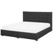 Beliani Cama con cajones Poliéster LA ROCHELLE 193x213 Beliani Cama con cajones Poliéster LA ROCHELLE 193x213 Gris Claro