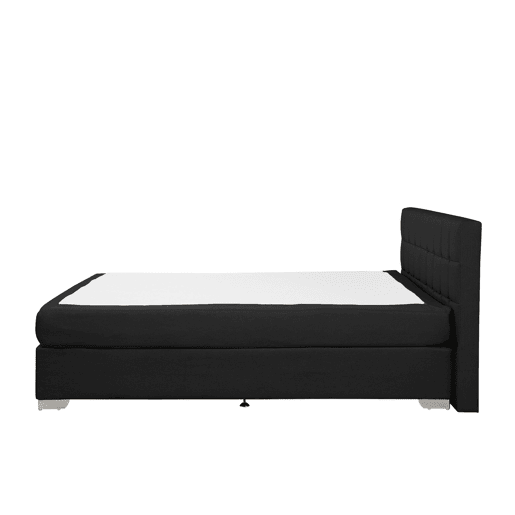 Cama continental Tecido ADMIRAL 160 x 200 cm Preto
