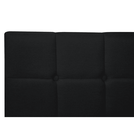 Cama continental Tecido ADMIRAL 160 x 200 cm Preto