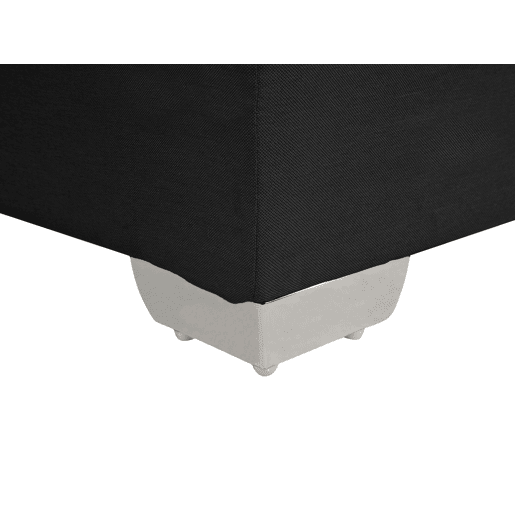Cama continental Tecido ADMIRAL 160 x 200 cm Preto