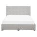 Beliani Cama con cajones Poliéster LA ROCHELLE 153x213 Beliani Cama con cajones Poliéster LA ROCHELLE 153x213 Gris Claro