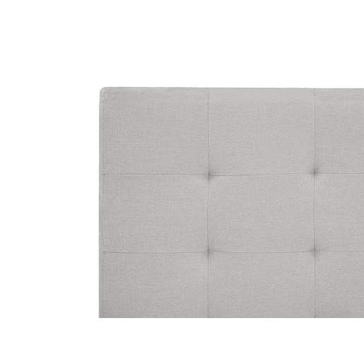 Cama com gavetas de arrumação Tecido LA ROCHELLE 140 x 200 cm Cinzento claro Cama com gavetas de arrumação Tecido LA ROCHELLE 140 x 200 cm Cinzento claro