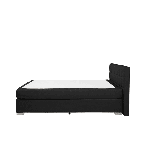 Cama continental Tecido ADMIRAL 180 x 200 cm Preto