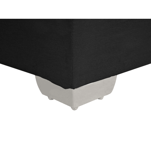 Cama continental Tecido ADMIRAL 180 x 200 cm Preto