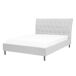 Beliani Cama Poliéster SAVERNE 157x228 Beliani Cama Poliéster SAVERNE 157x228 Gris Claro
