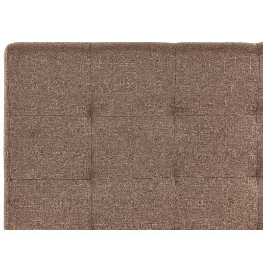 Cama Tecido LA ROCHELLE 180 x 200 cm Castanho