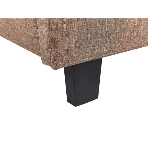 Cama Tecido LA ROCHELLE 180 x 200 cm Castanho
