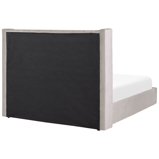 Cama baú Veludo LUBBON 180 x 200 cm Cinzento claro Cama baú Veludo LUBBON 180 x 200 cm Cinzento claro
