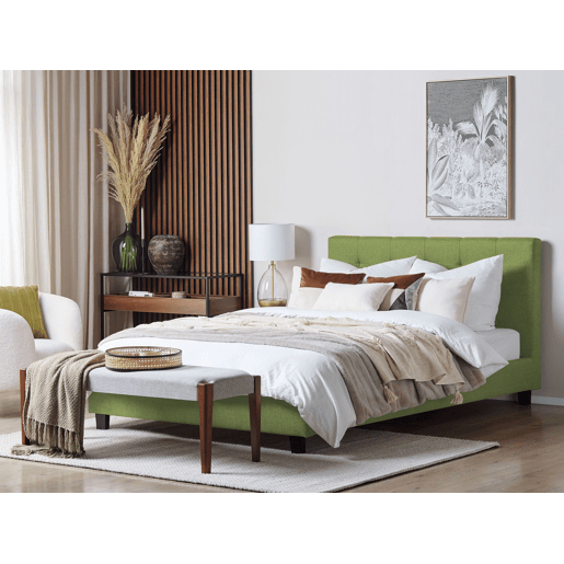 Cama Tecido LA ROCHELLE 180 x 200 cm Verde