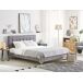 Beliani Cama Piel sintética AMBERT 148x212 Beliani Cama Piel sintética AMBERT 148x212 Gris