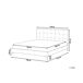Beliani Cama Piel sintética AMBERT 148x212 Beliani Cama Piel sintética AMBERT 148x212 Gris