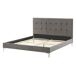 Beliani Cama Piel sintética AMBERT 148x212 Beliani Cama Piel sintética AMBERT 148x212 Gris