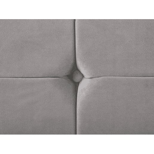 Cama Veludo AMBERT 140 x 200 cm Cinzento Cama Veludo AMBERT 140 x 200 cm Cinzento