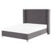 Beliani Cama Terciopelo LUBBON 189x215 Beliani Cama Terciopelo LUBBON 189x215 Gris