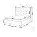 Beliani Cama Terciopelo LUBBON 189x215 Beliani Cama Terciopelo LUBBON 189x215 Gris