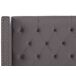 Beliani Cama Terciopelo LUBBON 189x215 Beliani Cama Terciopelo LUBBON 189x215 Gris