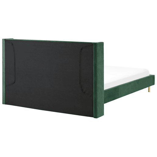 Cama Veludo VILLETTE 180 x 200 cm Verde escuro