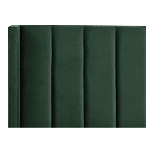 Cama Veludo VILLETTE 180 x 200 cm Verde escuro