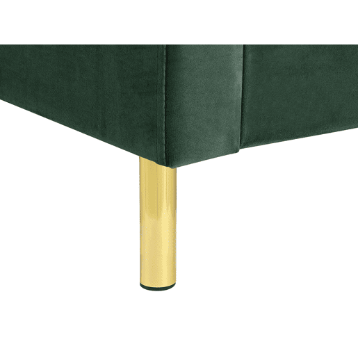 Cama Veludo VILLETTE 180 x 200 cm Verde escuro