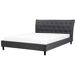 Beliani Cama Poliéster SAVERNE 197x228 Beliani Cama Poliéster SAVERNE 197x228 Gris Claro