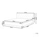 Beliani Cama Poliéster SAVERNE 197x228 Beliani Cama Poliéster SAVERNE 197x228 Gris Claro