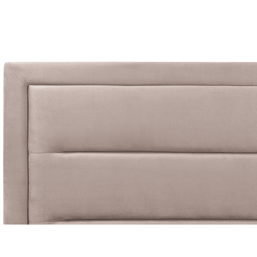 Cama baú Veludo ROUEN 160 x 200 cm Taupe