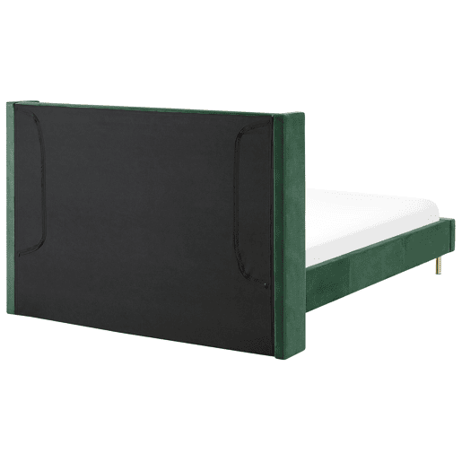 Cama Veludo VILLETTE 140 x 200 cm Verde escuro