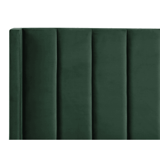 Cama Veludo VILLETTE 140 x 200 cm Verde escuro