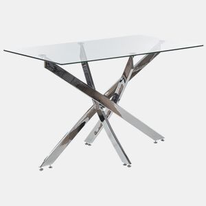 Mesa de jantar MARAMO Prateado 120 cm 70 cm Vidro de segurança (temperado)