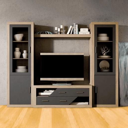 Salão Nuka V5 Cambria - Grafite 250 x 193,2 x 34,6 cm