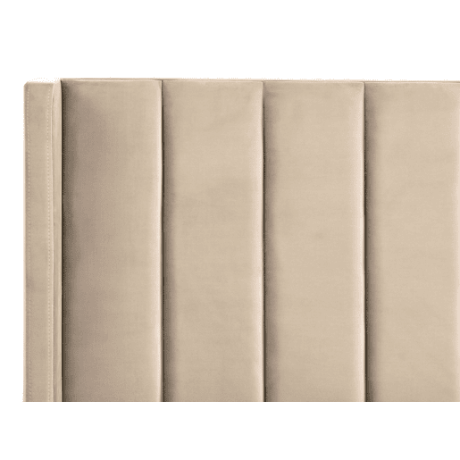 Cama Veludo VILLETTE 140 x 200 cm Creme