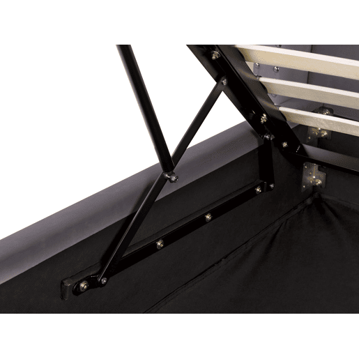 Cama baú Veludo LUBBON 140 x 200 cm Cinzento