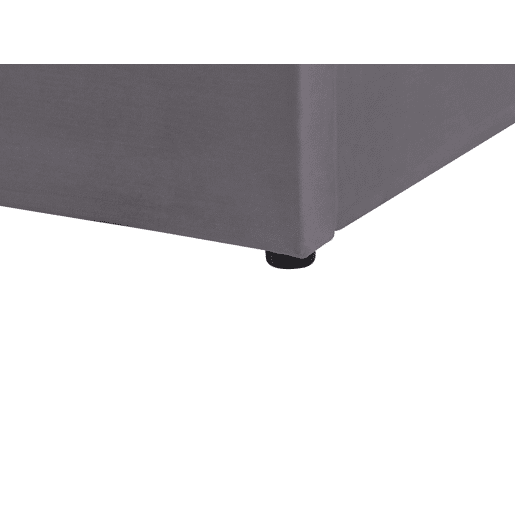 Cama baú Veludo LUBBON 140 x 200 cm Cinzento